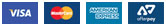 Payment - Visa, MasterCard, American Express, Afterpay payment options icons